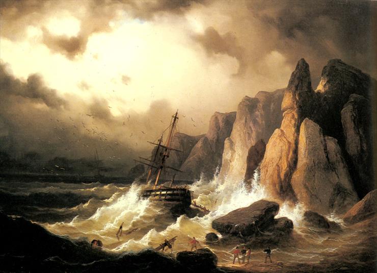   70    sławnych    olejnych   obrazów - Hofbauer_Ferdinand_The_Shipwreck.jpg