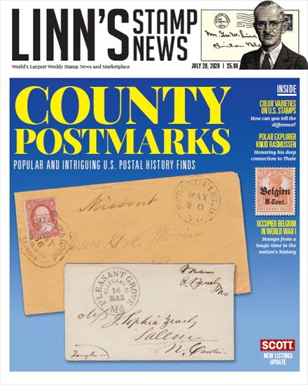 Poster - LINNS STAMP NEWS 2020.07.20 Vol.93 No. 4786 Worlds Largest Weekly Stamp News and Marketplace 2020, PDF.jpg